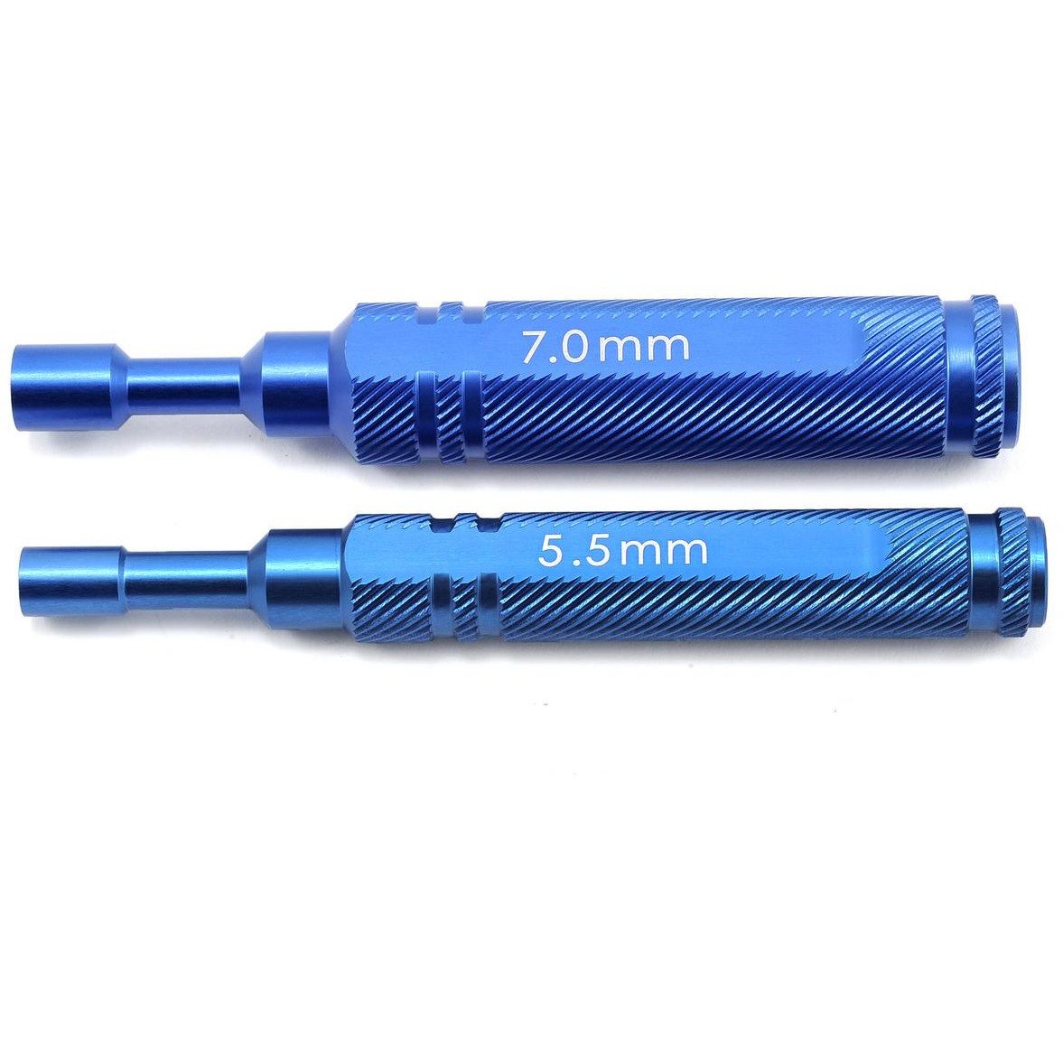 ST Racing Concepts Aluminum 1-Piece Metric Nut Driver Set (5.5mm/7.0mm) (Blue)
