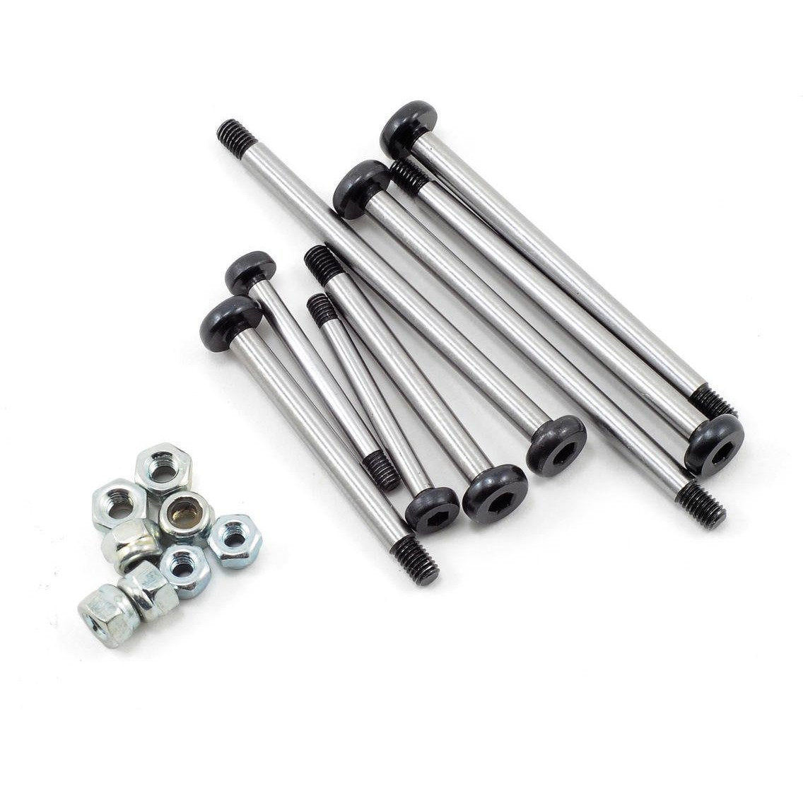 ST Racing Concepts Heat Treated Polished Steel Locknut Style Hinge Pin (Silver)