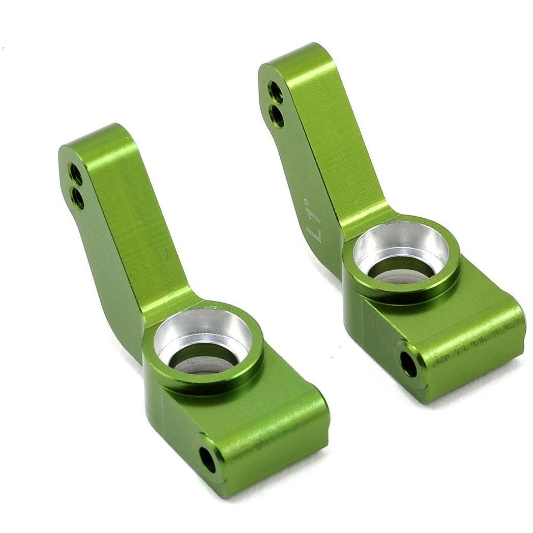 ST Racing Concepts Aluminum 1° Toe-In Rear Hub Carriers (Green)