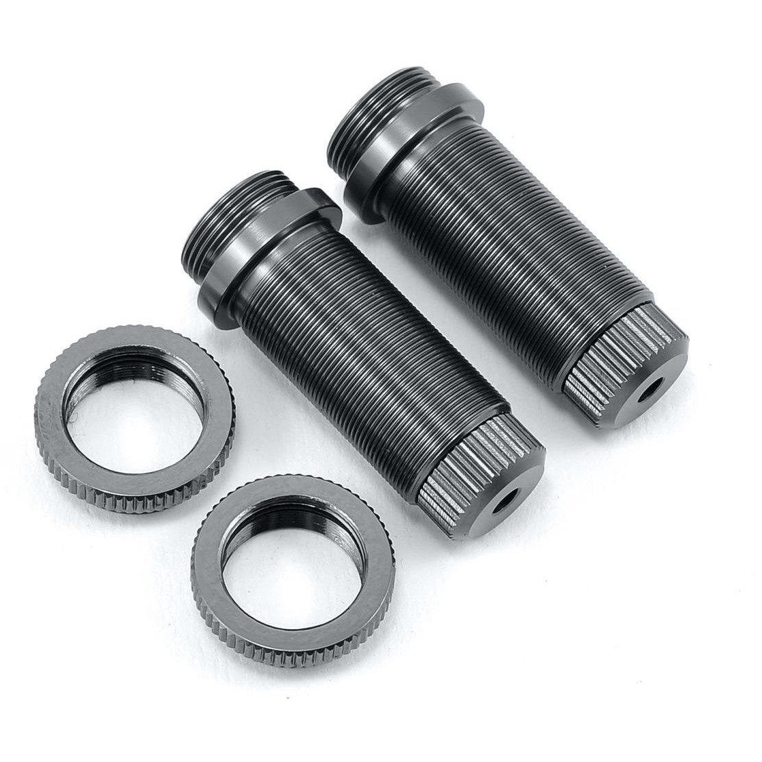 ST Racing Concepts Aluminum Threaded Front Shock Body (Gun Metal) (2) (Slash)