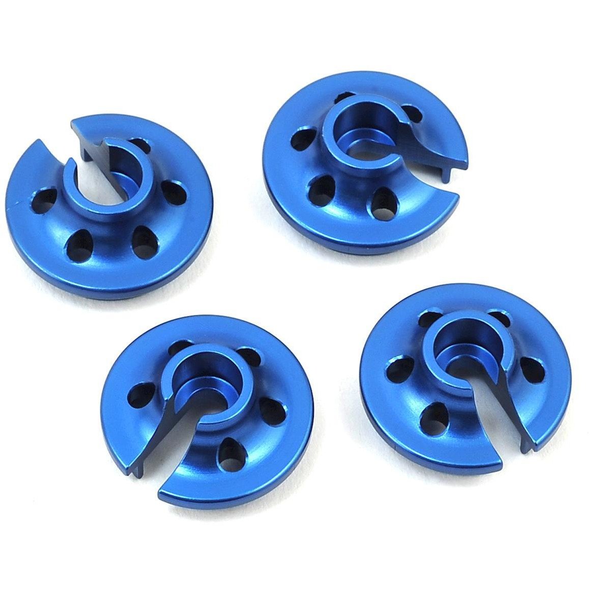 ST Racing Concepts Traxxas 4Tec 2.0 Aluminum Lower Shock Retainers (4) (Blue)