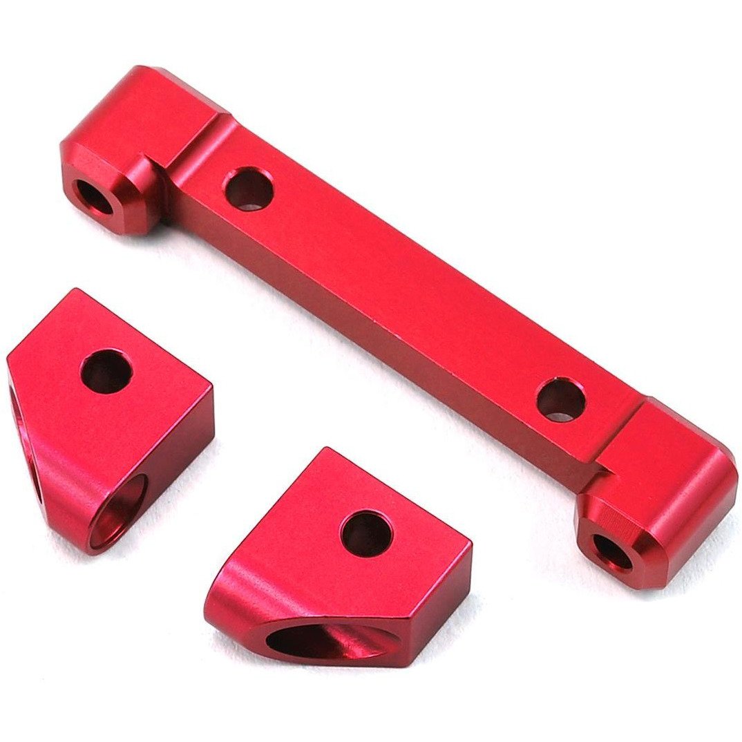 ST Racing Concepts Traxxas 4Tec 2.0 Aluminum Front Hinge Pin Blocks (Red)