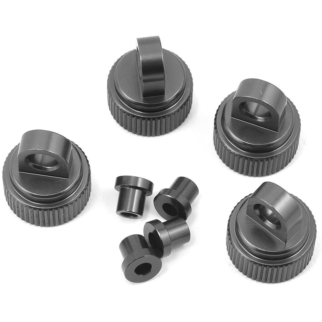 ST Racing Concepts Traxxas 4Tec 2.0 Aluminum Shock Caps (4) (Gun Metal)