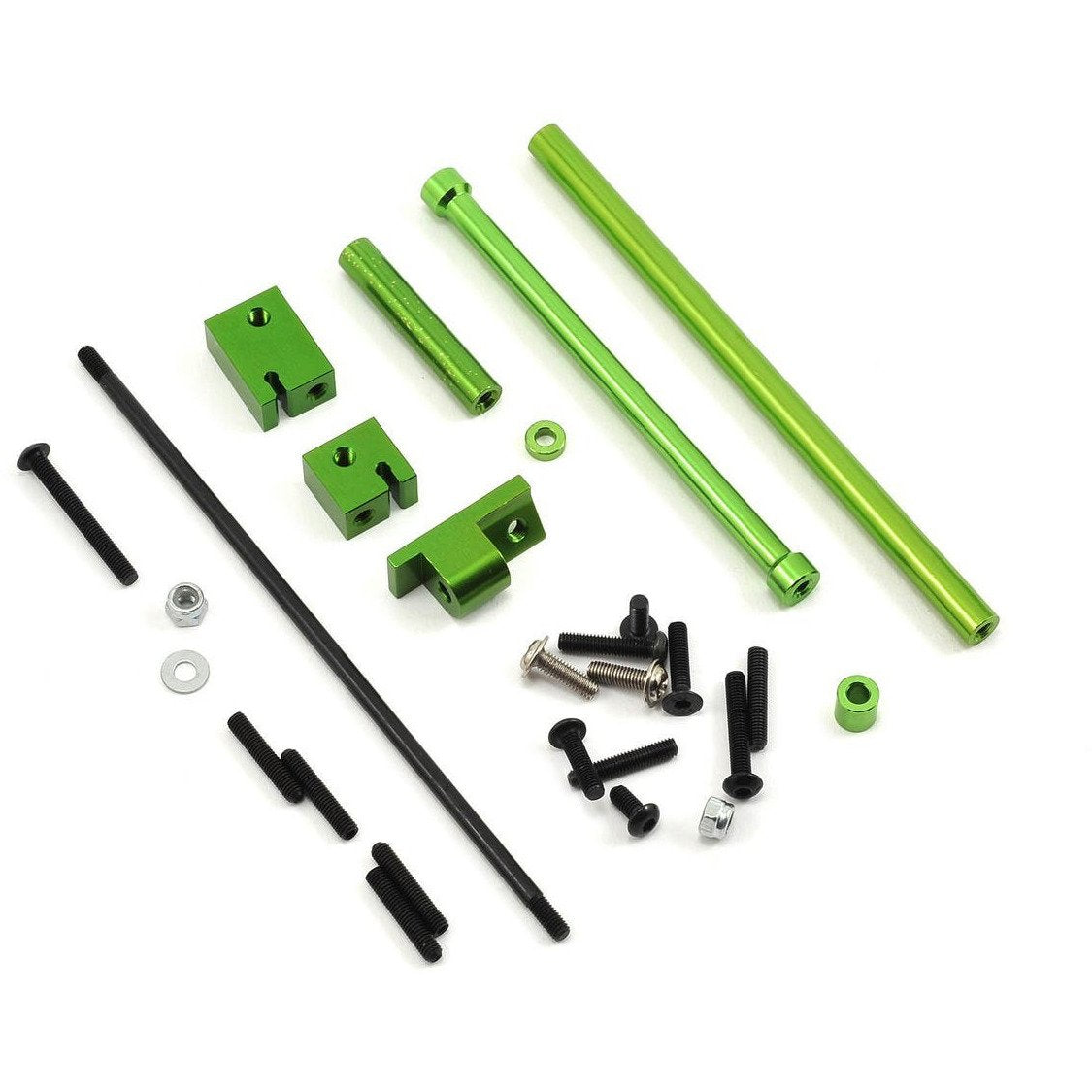 ST Racing Concepts SCX10 Aluminum Off-Axle Servo Mount/Panhard Kit (Green)