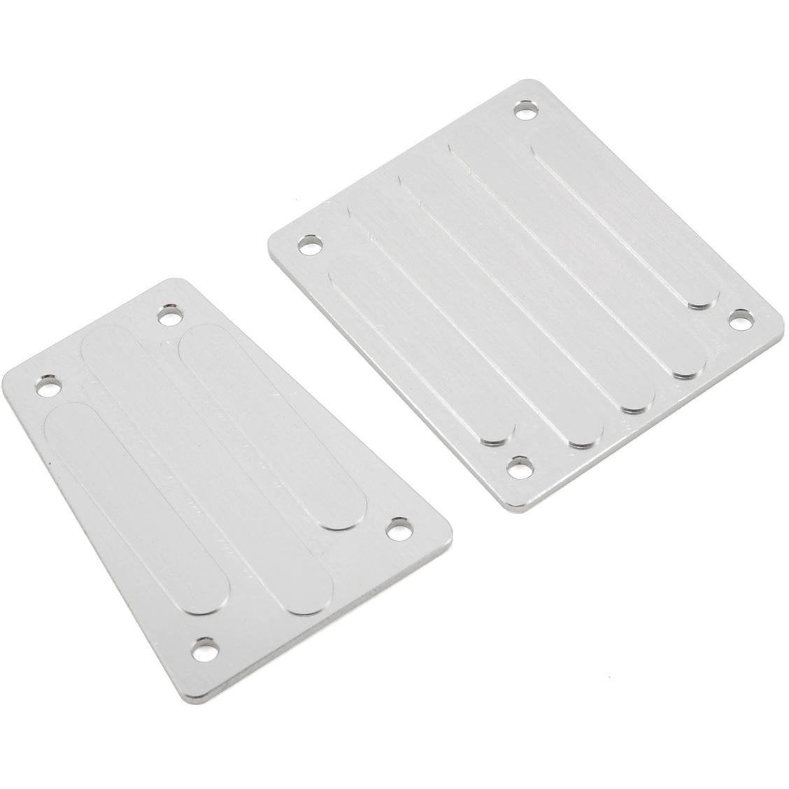ST Racing Concepts Aluminum Front & Rear Skid Plate Set (Silver)