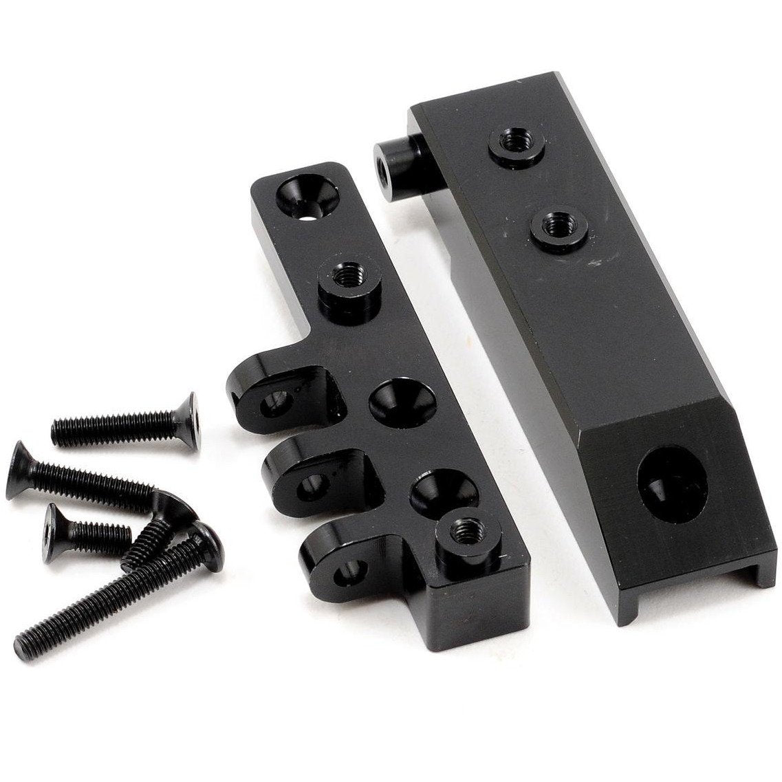 ST Racing Concepts Aluminum HD Front Servo Mount Block w/Upper Link Mount (Black)