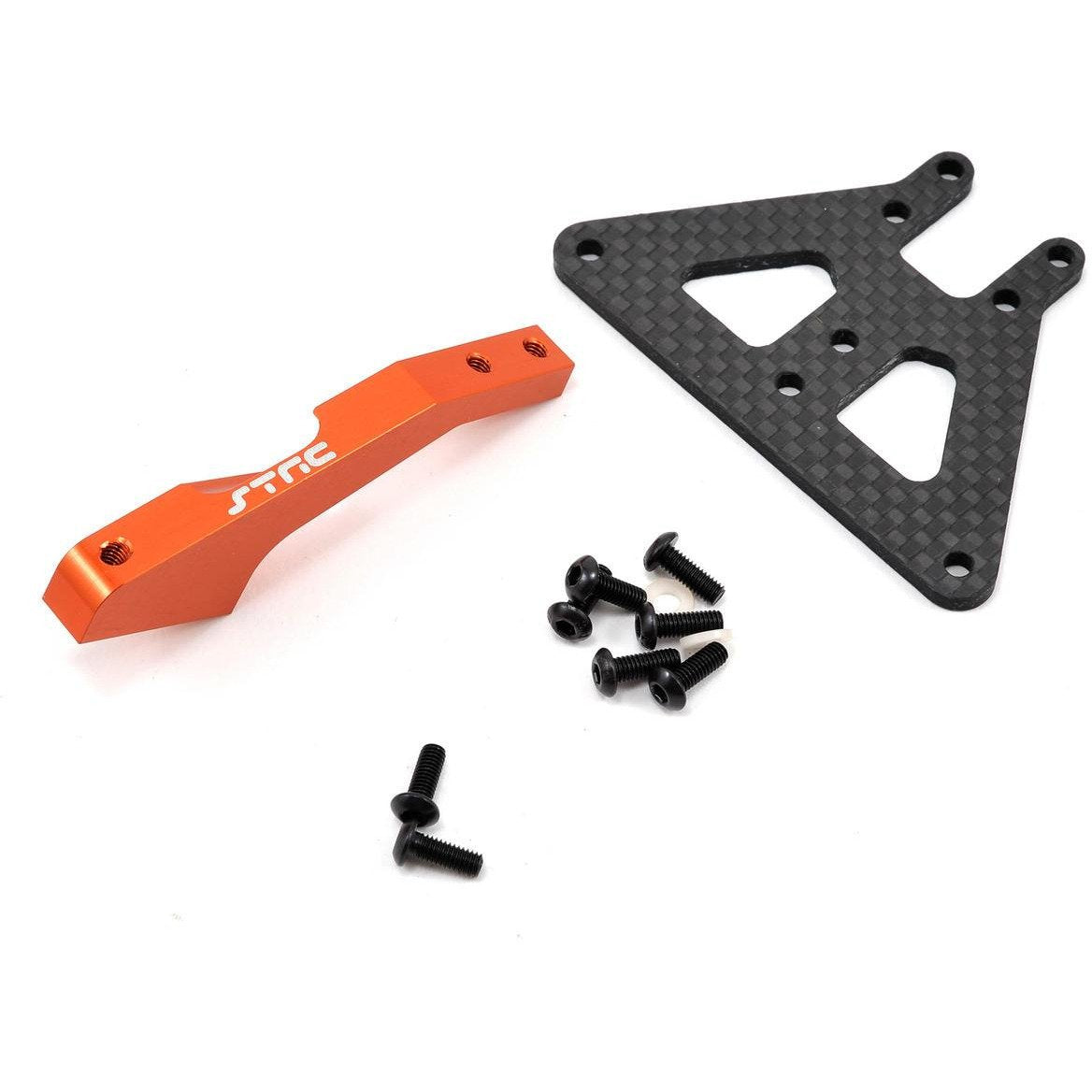 ST Racing Concepts Aluminum & Carbon Fiber Front Chassis Brace Kit (Orange)