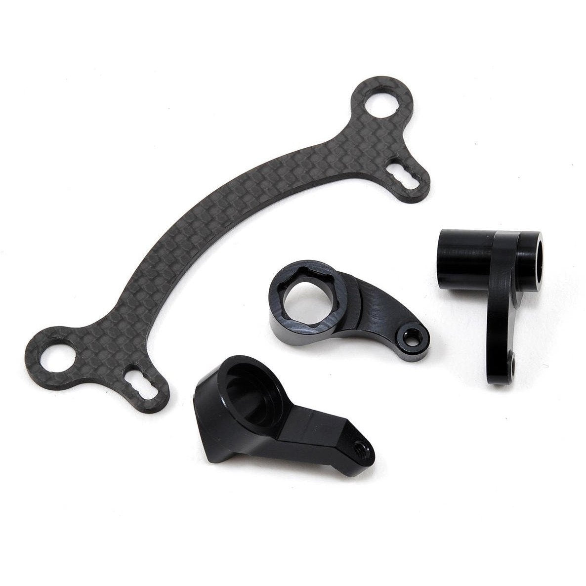 ST Racing Concepts Aluminum HD Steering System w/Graphite Steering Rack (Black)