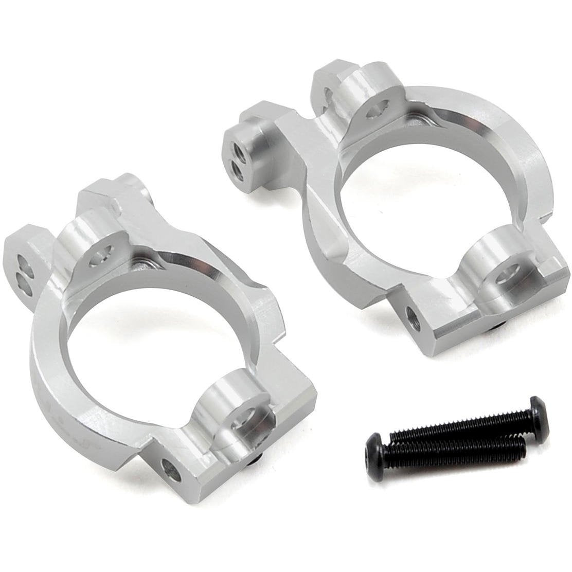 ST Racing Concepts Front Caster Block Set (Silver) (2)