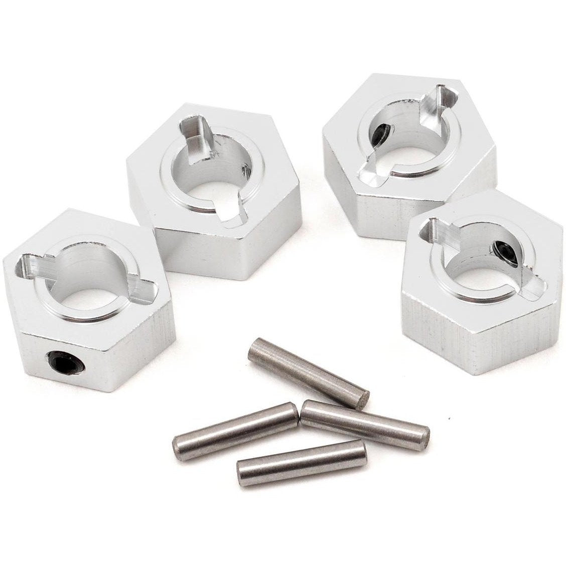 ST Racing Concepts Aluminum Hex Adapter & Drive Pin Set (Silver) (4)