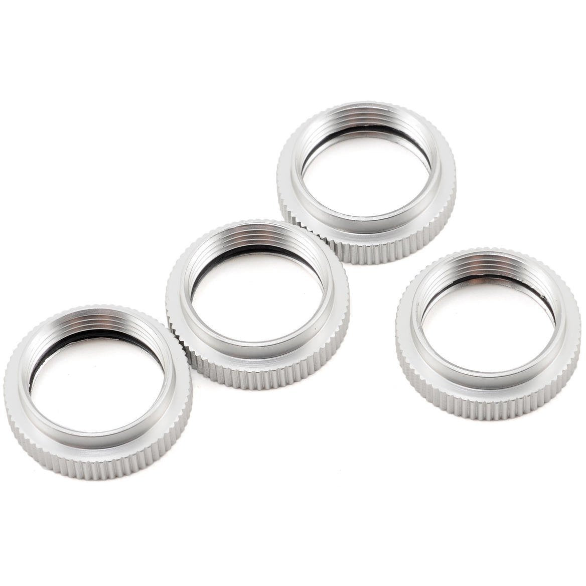 ST Racing Concepts Aluminum Spring Collar Set (Silver) (4)
