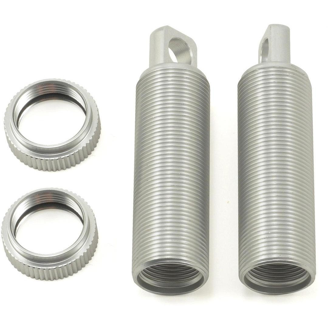 ST Racing Concepts Aluminum Threaded Front Shock Body & Collar Set (Silver) (2)