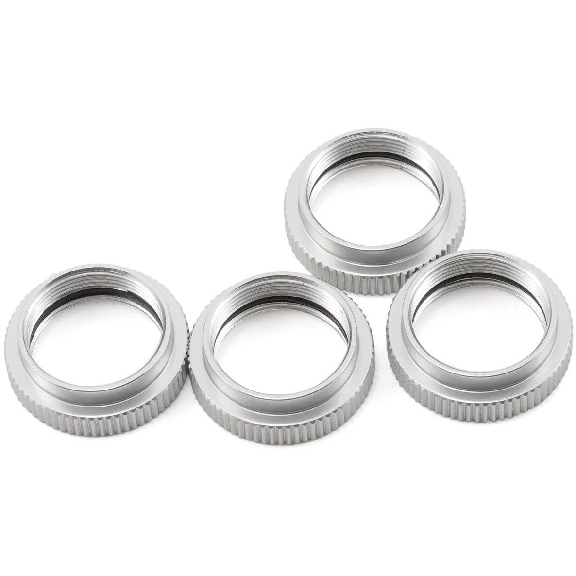 ST Racing Concepts Aluminum Shock Collar Set (Silver) (4)