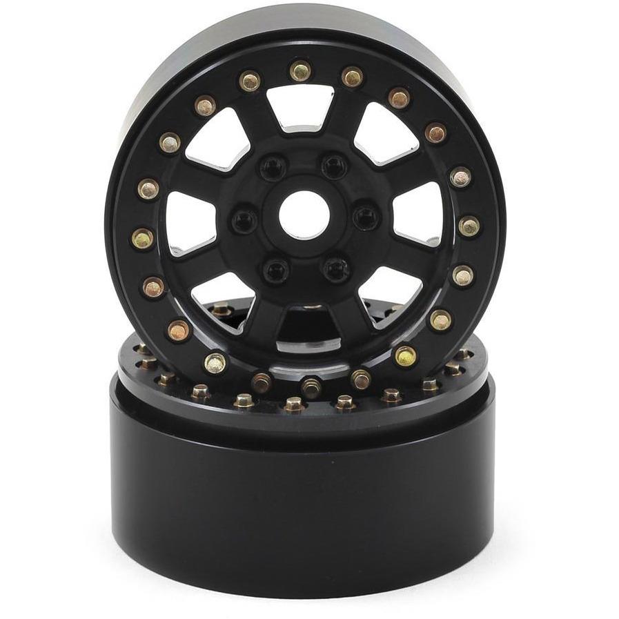 SSD RC Assassin 1.9" Beadlock Crawler Wheels (Black) (2)