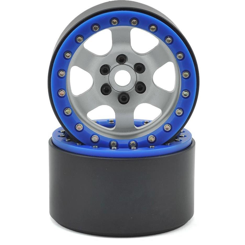 SSD RC 2.2 Rock Racer Beadlock Wheels (Silver)