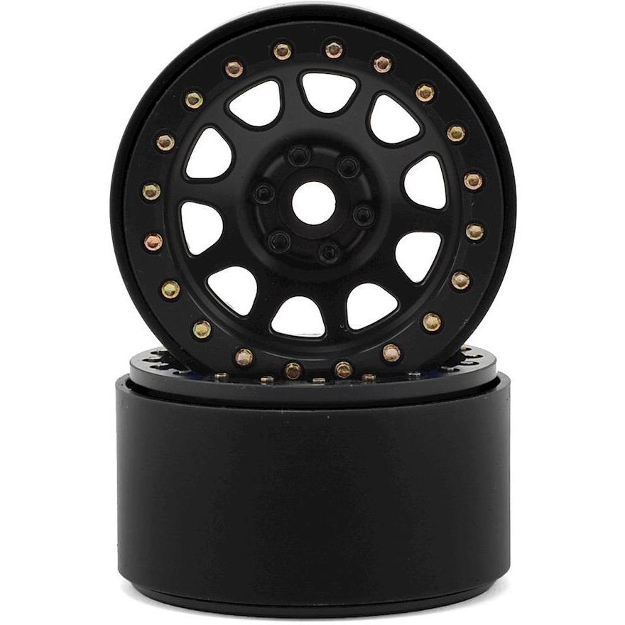 SSD RC 2.2" D Hole Beadlock Wheels (Black) (2)