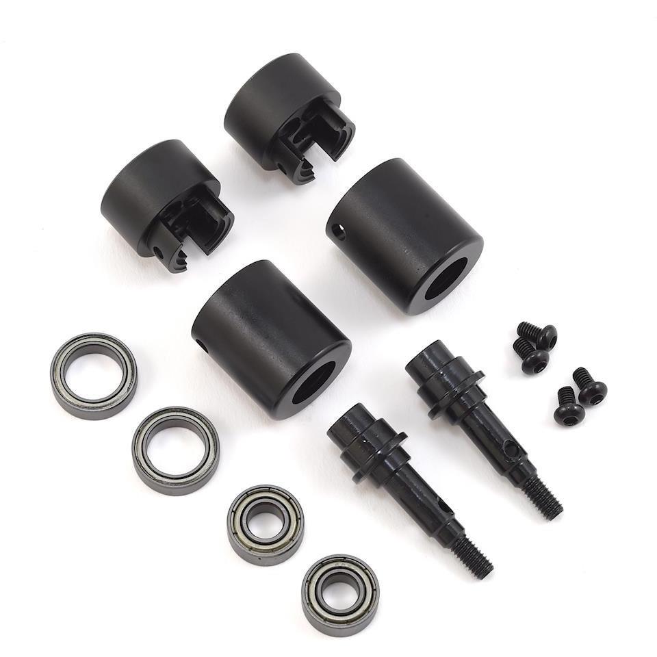 SSD RC TRX-4 Rear Axle Portal Delete Kit (Black)