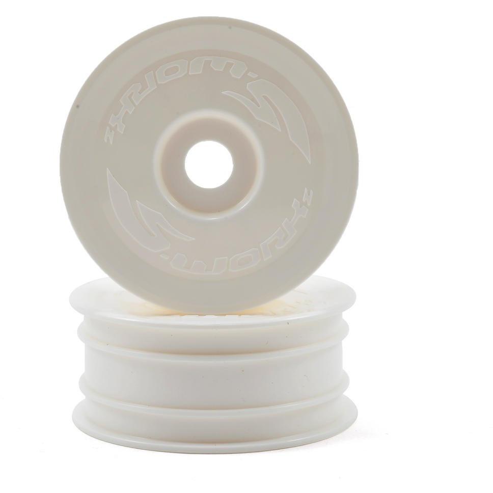 SWorkz 14mm Hex 4WD Front Buggy Wheels (2) (White) (S104)