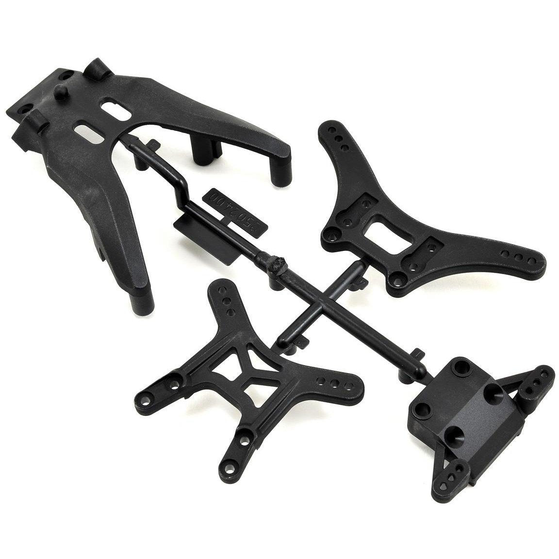 SWorkz Plastic Front/Rear Shock Tower & Holder Set