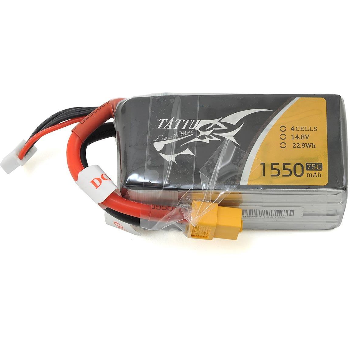 Tattu 4s LiPo Battery 75C (14.8V/1550mAh)