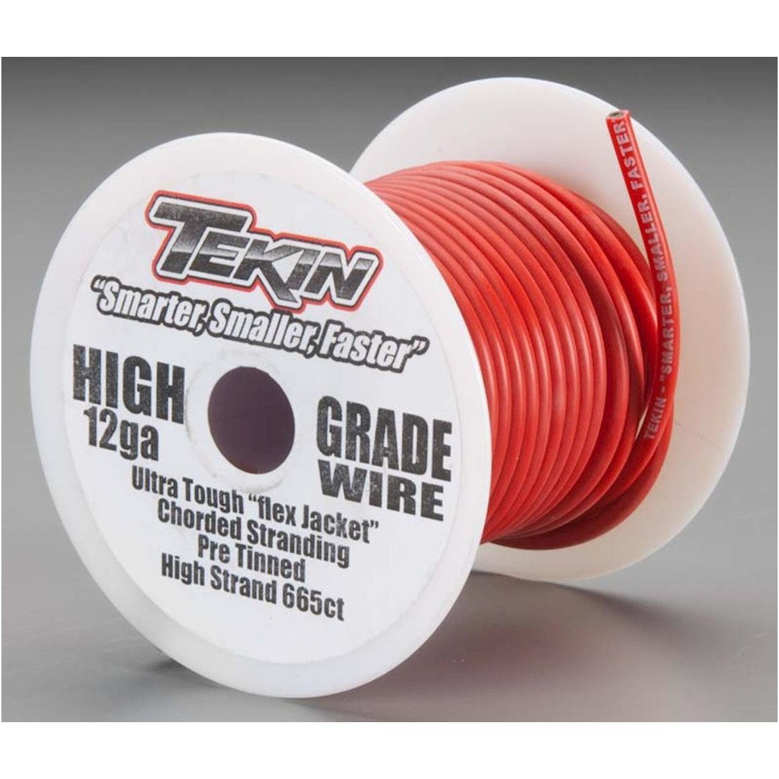 Tekin 12awg Bulk 50' Red