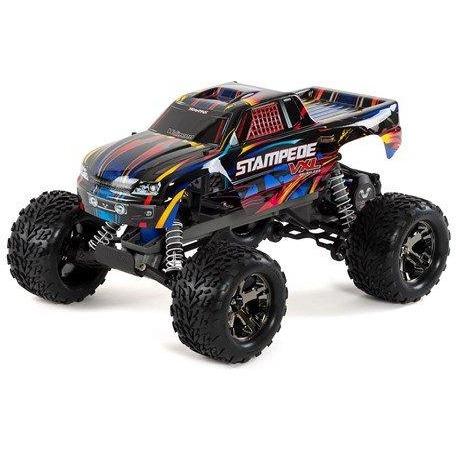 Traxxas Stampede VXL Brushless 1/10 RTR 2WD Monster Truck (Rock n Roll)
w/TQi 2.4GHz Radio & TSM