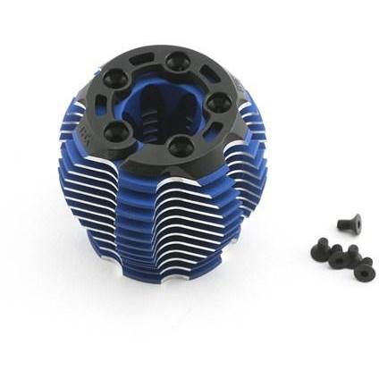 5238R Cooling Head, Powertune (Machined Aluminum, Blue-Anodized) (Trx 3.3), Head Protector (1), 3X6Mm Ccs (5)