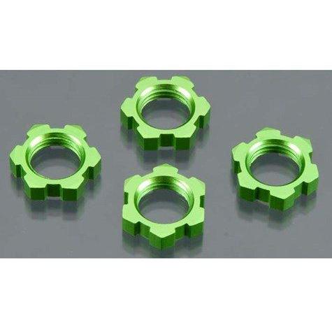 5353A Wheel Nuts, Splined, 17Mm (Green-Anodized) (4)