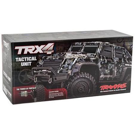 Traxxas TRX-4 Tactical 1/10 Scale Trail Rock Crawler w/Tactical Unit Body
w/XL-5 ESC & TQi 2.4GHz Radio