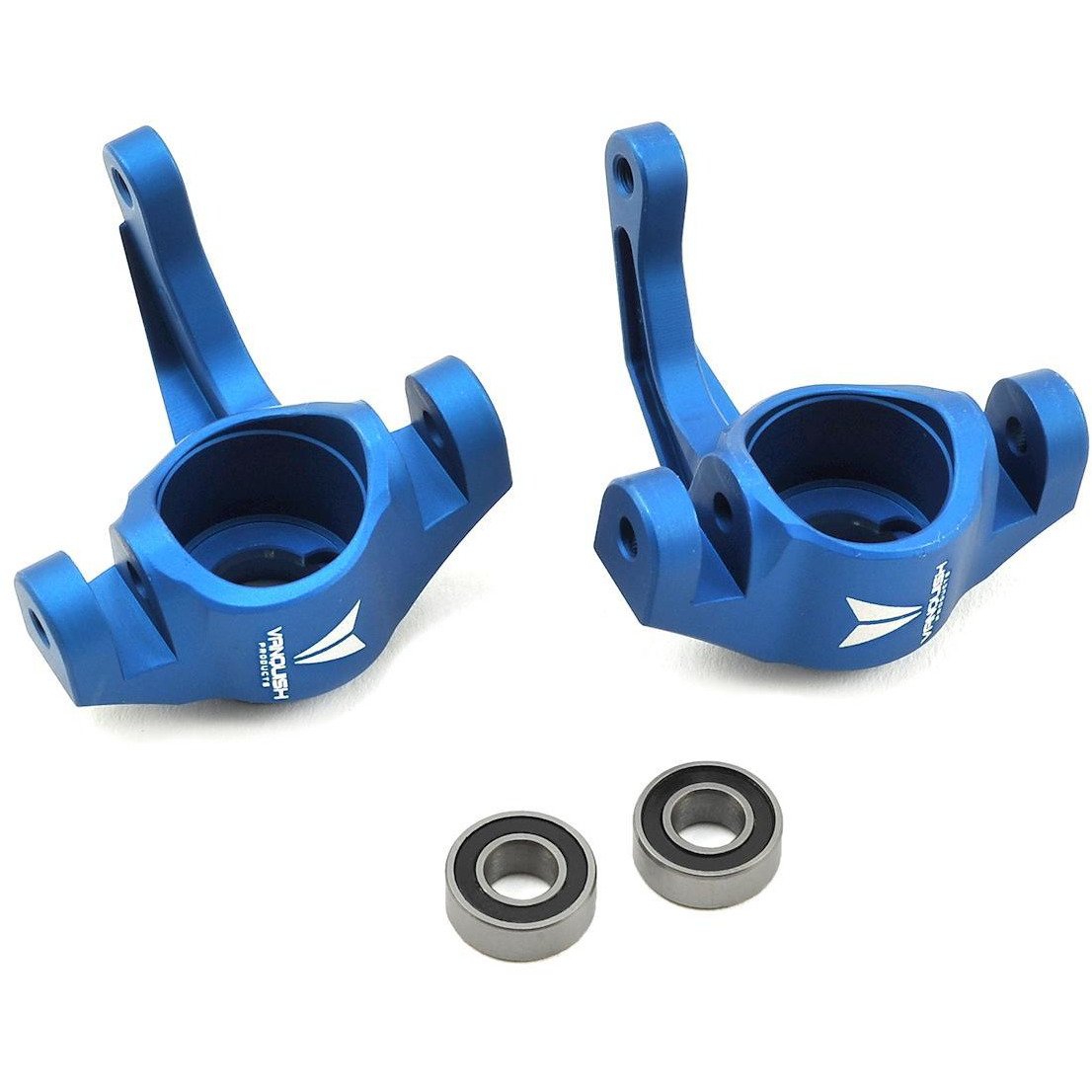 Vanquish Products Aluminum Steering Knuckle Set w/Bearings (2) (Blue)