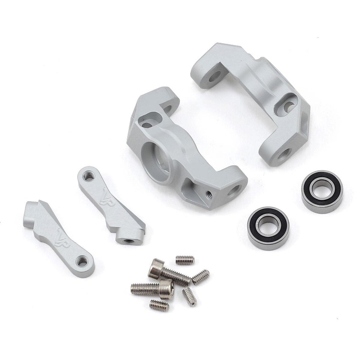 Vanquish Products Twin Hammers HD Aluminum Steering Knuckles (Silver) (2)
