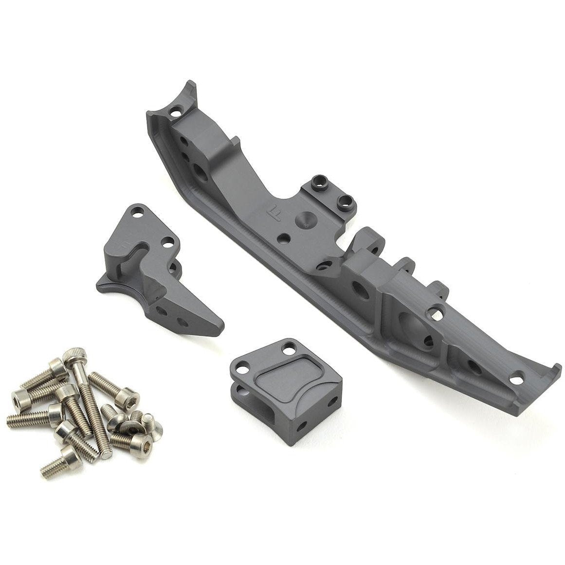Vanquish Products Wraith Currie Rockjock 70 Front Truss/Link Mounts (Grey)