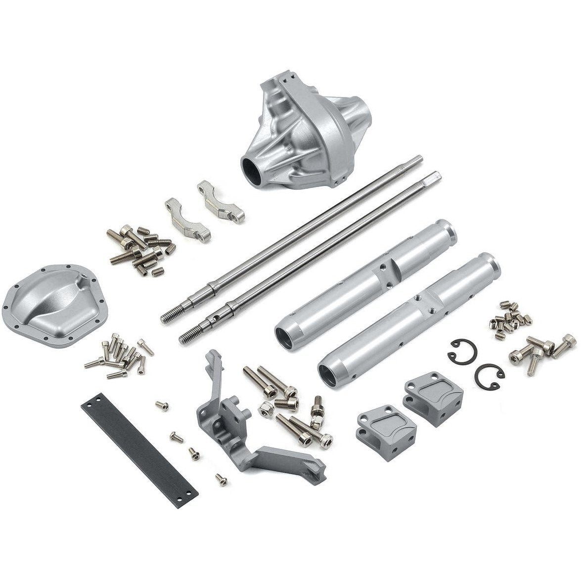 Vanquish Products Wraith/Yeti Centered Pumpkin Rear Currie Axle (Silver)