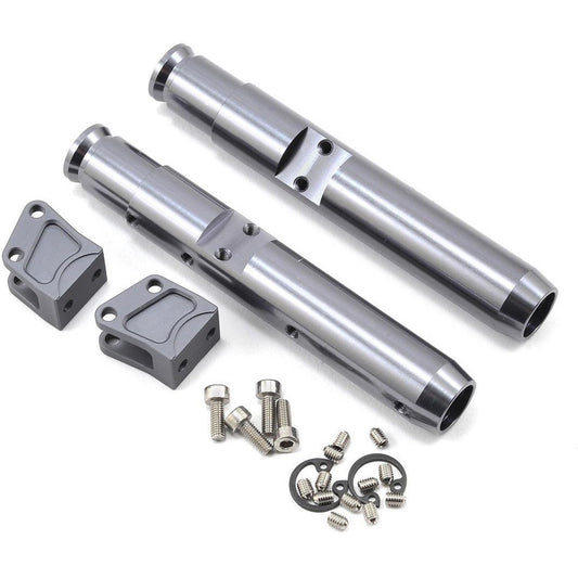 Vanquish Products Wraith/Yeti Center Pumpkin Rear Currie Axle Tubes (2) (Grey)