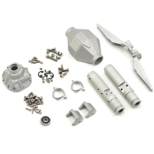 Vanquish Products SCX10 Rear Currie F9 Axle (Silver)