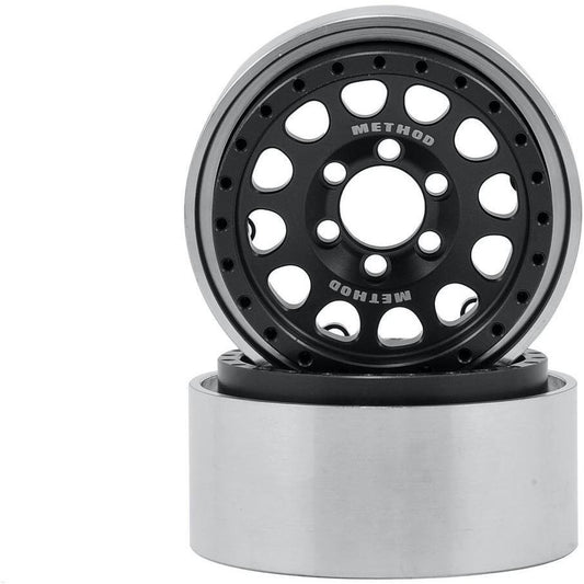 Vanquish Products Method 105 1.9" Wheel (2) (Black/Silver)