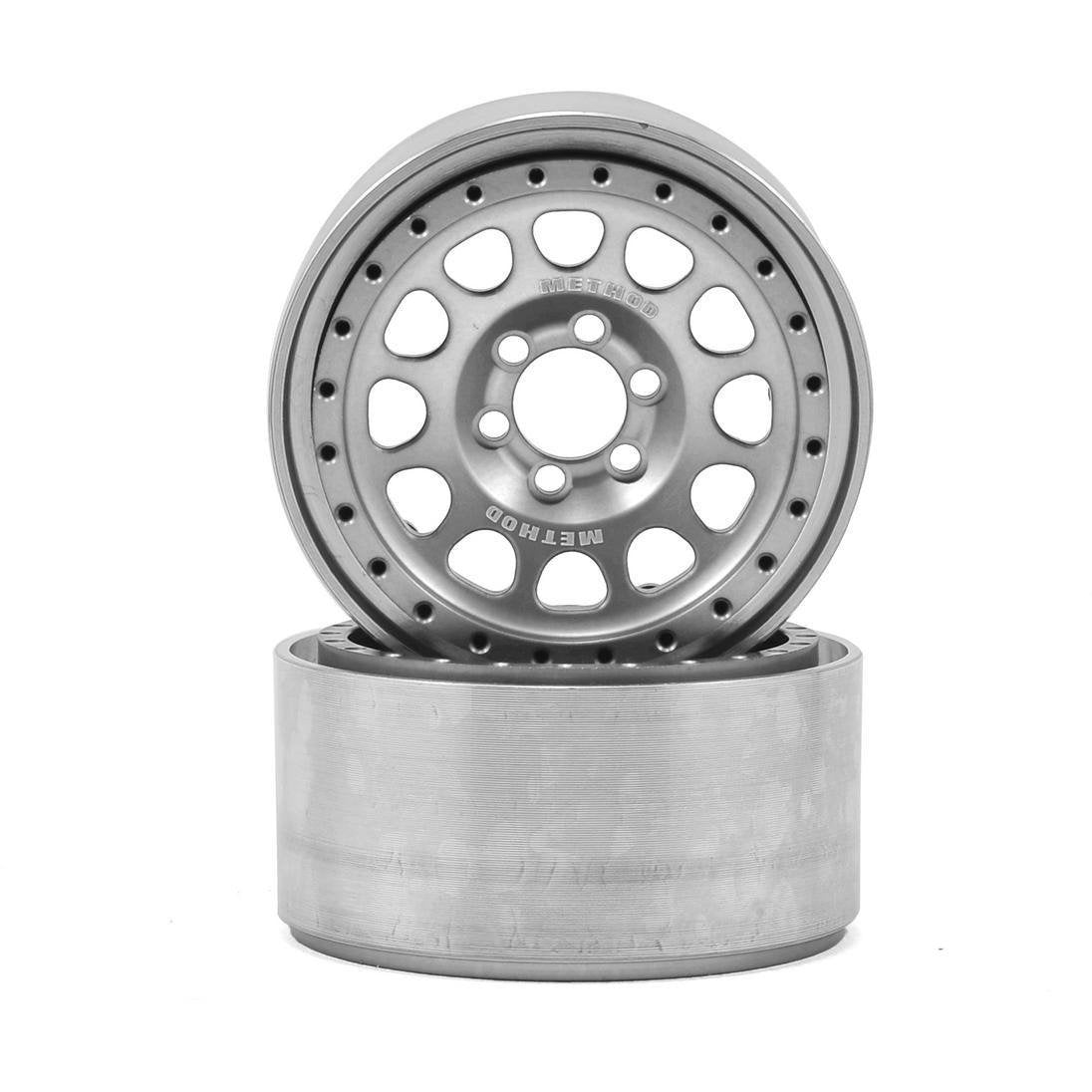 Vanquish Products Method 105 2.2" Wheel (Silver/Black) (2) (1.2" Wide)