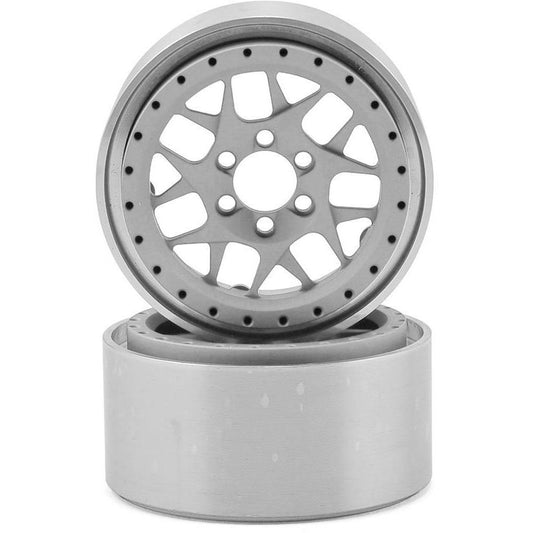 Vanquish Products KMC XD127 Bully 2.2" Wheel (Silver/Black) (2) (1.2" Wide)