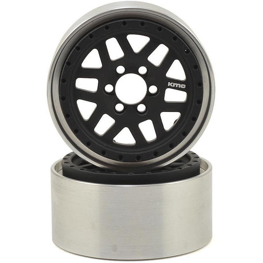 Vanquish Products KMC XD229 Machete 2.2" Wheel (Black/Silver) (2)