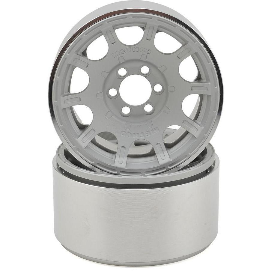 Vanquish Products Method Roost 2.2" Beadlock Wheels (2) (Silver) (1.2" Wide)