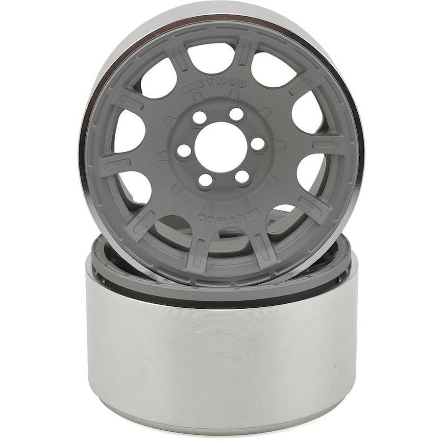 Vanquish Products Method Roost 2.2" Beadlock Wheels (2) (Grey) (1.2" Wide)