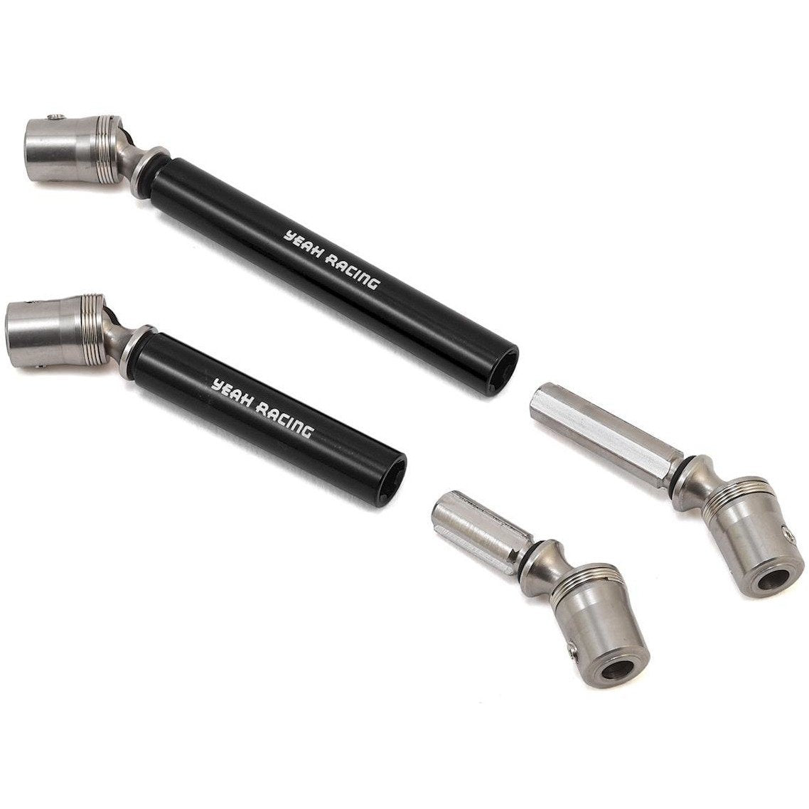Yeah Racing Traxxas TRX-4 Stainless Steel Front & Rear Center Shaft (Black)