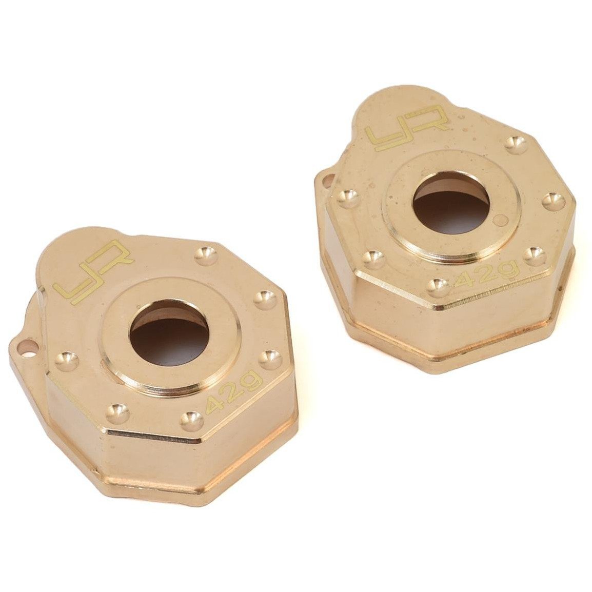 Yeah Racing Traxxas TRX-4 Brass Portal Cover Set (2)