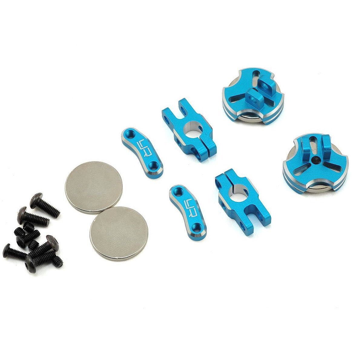 Yeah Racing Aluminum CNC Magnetic Invisible Body Mount (Blue)