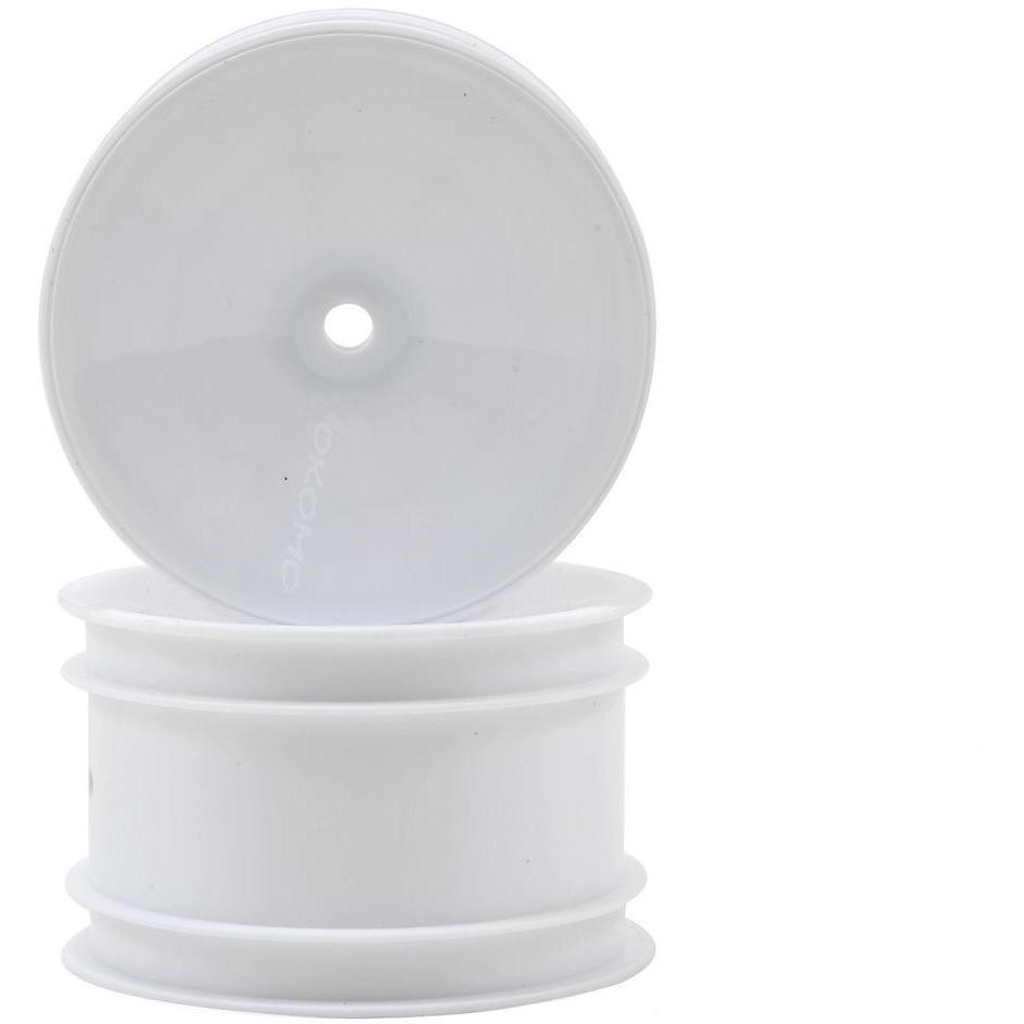 Yokomo 12mm Hex 1/10 Rear Buggy Wheels (White) (2) (YZ-2/YZ-4/B-MAX)