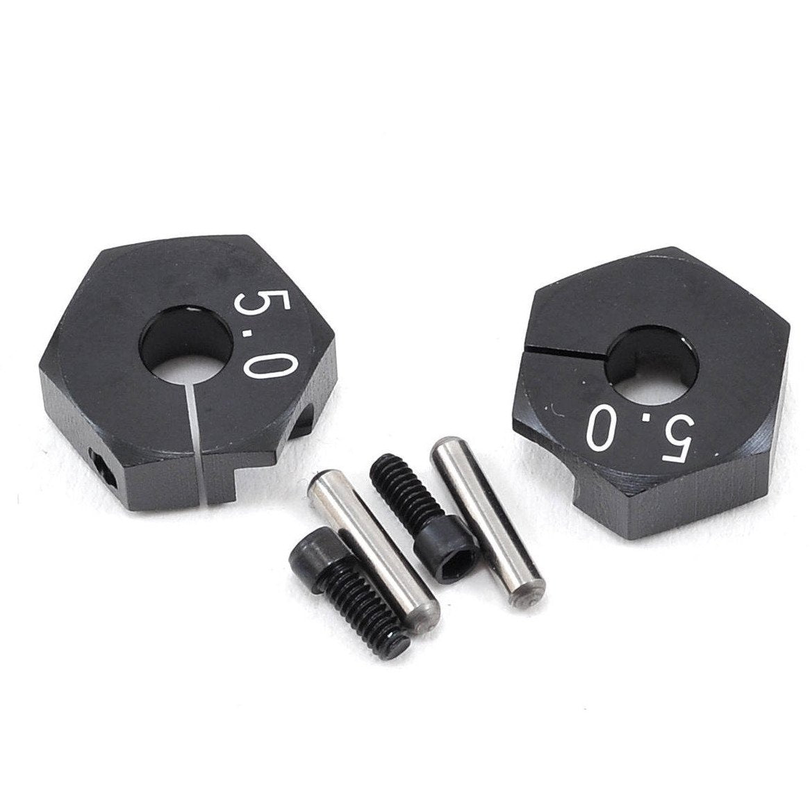Yokomo Aluminum Clamp Wheel Hub Hex (Black) (2) (5.0mm)