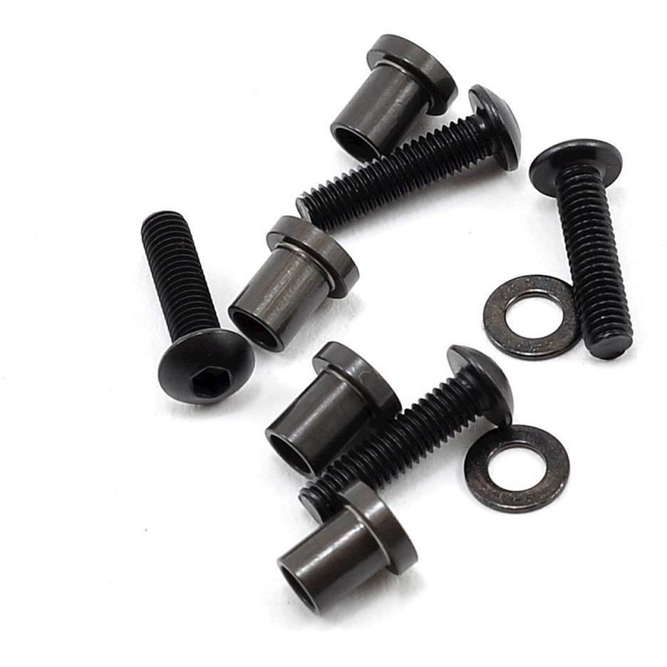 Yokomo Aluminum King Pin Set w/Hardware (4)