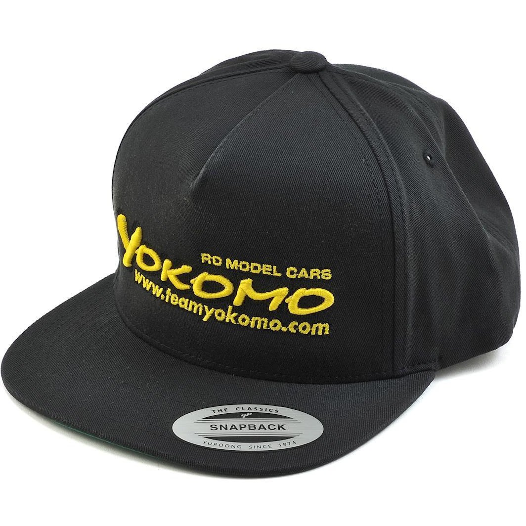 Yokomo Flat Bill Snap Back Hat (Black)