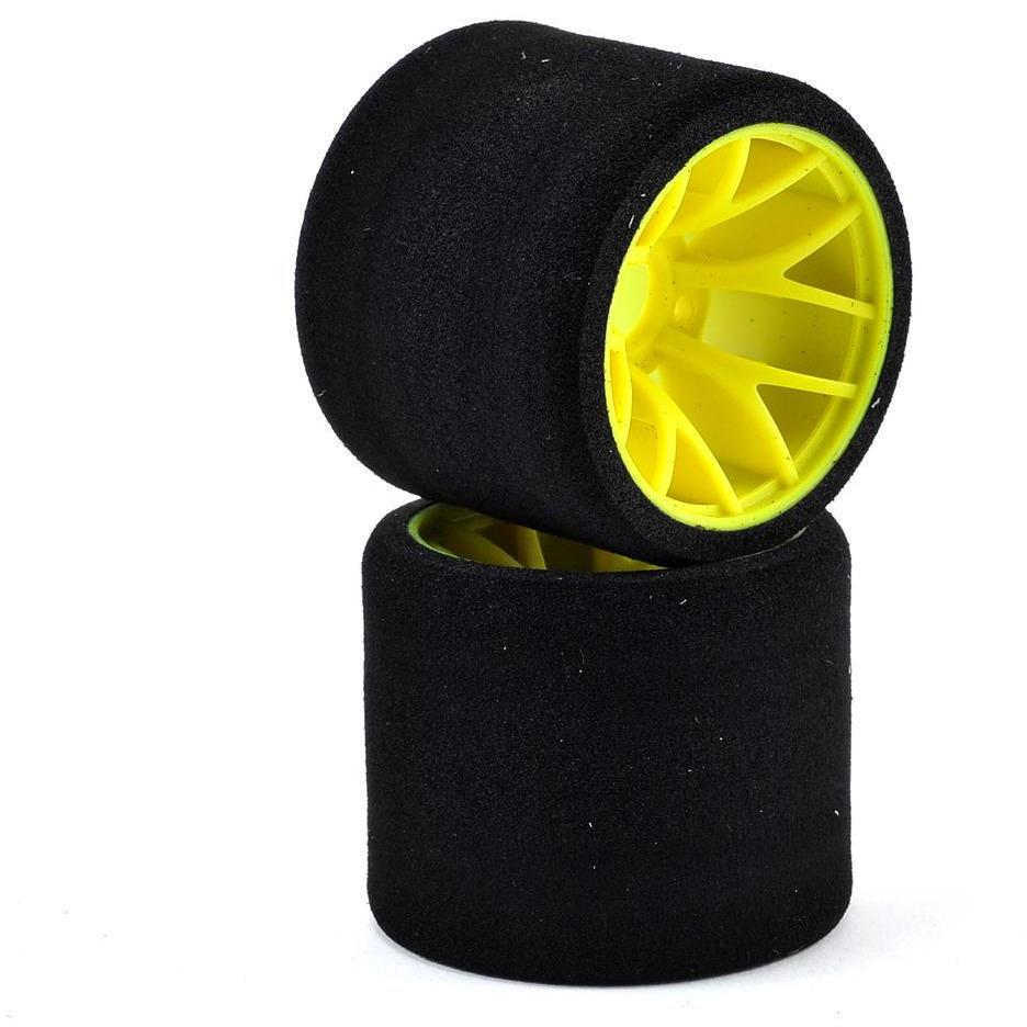 Yokomo CRT 1/12 Foam Rear Tires (2) (Yellow) (Medium)
