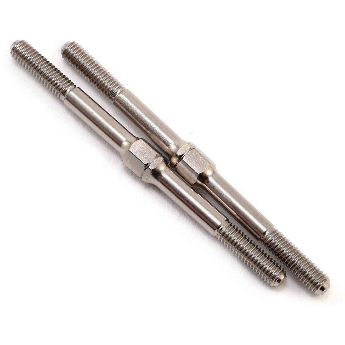 Yokomo 48mm Hard Steel Turnbuckle (2) (Nickel)